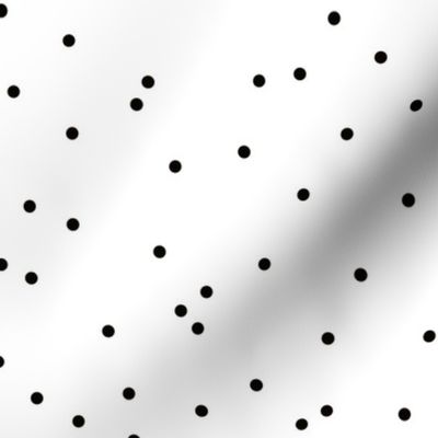 Colorful abstract scandinavian confetti fun little dots and circles spots flakes black and white