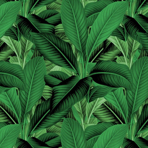 Palm In Palm ~ Jungle Green ~ Medium