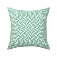 Geometric Basket Weave - Jade