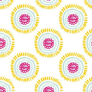 Cool abstract blossom flowers abstract circles summer yellow