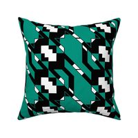 Houndstooth Flying Cat Diagonal