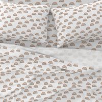 Scattered Rainbows || Earth toned watercolour rainbows || Rainbow Baby kids bedding