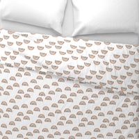 Scattered Rainbows || Earth toned watercolour rainbows || Rainbow Baby kids bedding