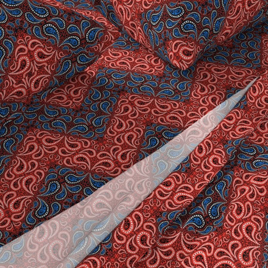 Counterchange Paisley Bandana Chevron 2