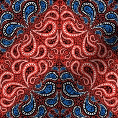 Counterchange Paisley Bandana Chevron 2