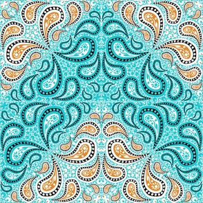 Counterchange Paisley Bandana Chevron 8