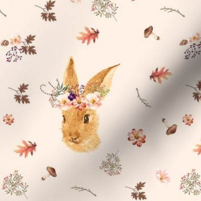 7" Autumn in the Woods Bunny - Ivory