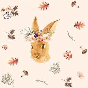 7" Autumn in the Woods Bunny - Ivory