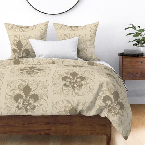 Home Decor Duvet Cover, Fleur De Lis Comforter Bedding