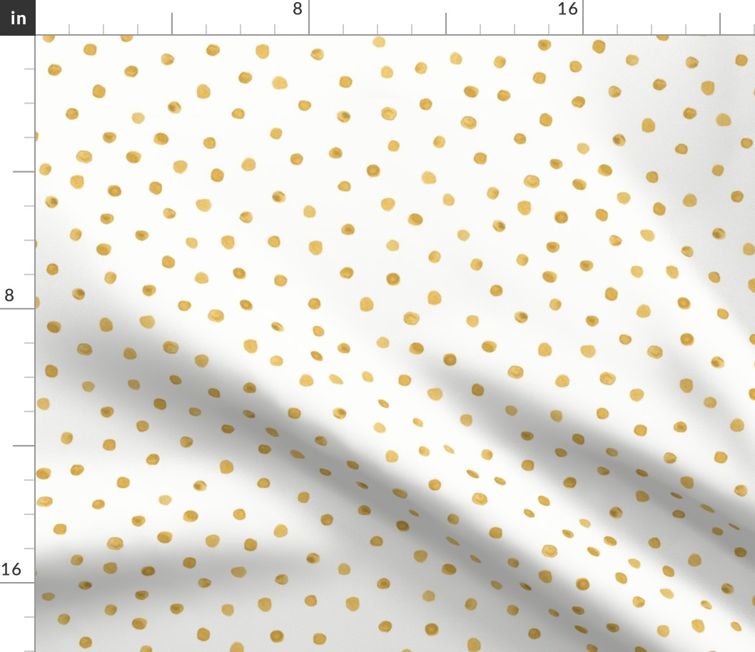 GOLD WATERCOLOR DOTS