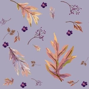 Falling Leaves in Lilac
