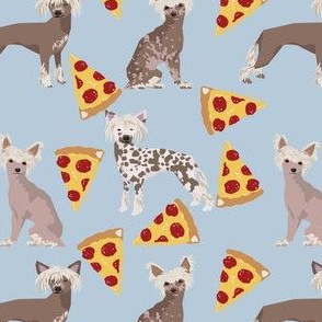 chinese crested dog hairless pizza cute food dog funny dog print sweet pet dogs