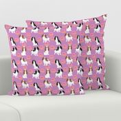 cavalier king charles spaniel dog dogs donuts purple cute pastel best dog fabric 