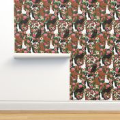 cavalier king charles spaniel dog cute pets pet spaniel dog breed fabric 