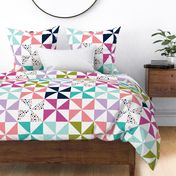 pinwheel quilt top || the good cheer collection