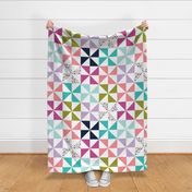 pinwheel quilt top || the good cheer collection