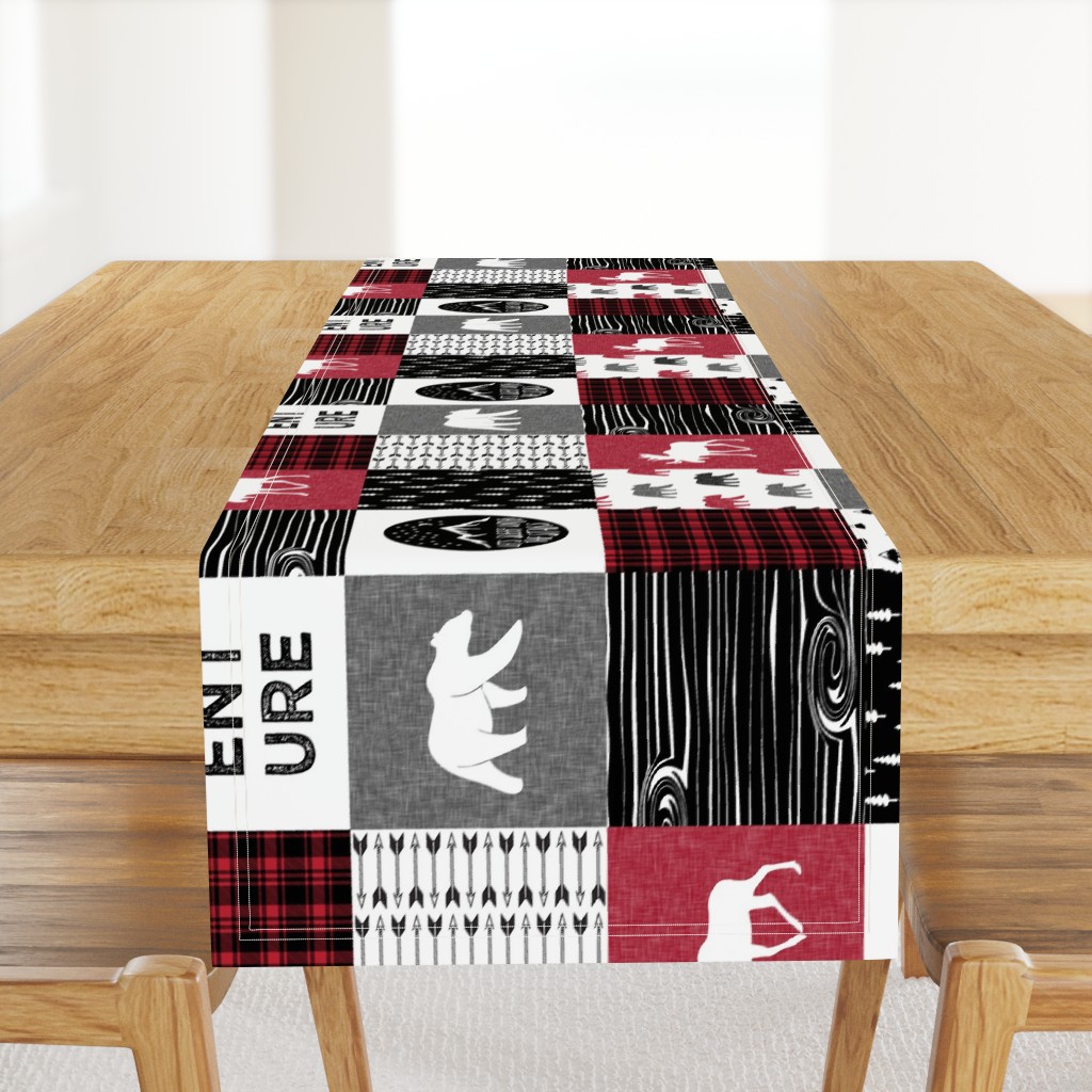 Happy Camper (90) || Wholecloth Quilt Top - Lumberjack collection