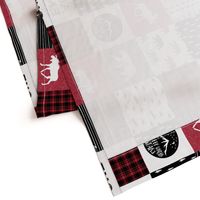 Happy Camper (90) || Wholecloth Quilt Top - Lumberjack collection