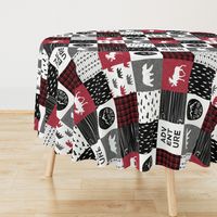 Happy Camper (90) || Wholecloth Quilt Top - Lumberjack collection