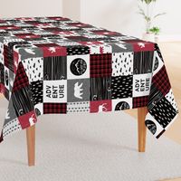 Happy Camper (90) || Wholecloth Quilt Top - Lumberjack collection