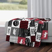 Happy Camper (90) || Wholecloth Quilt Top - Lumberjack collection