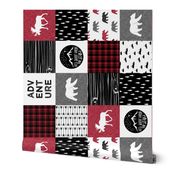 Happy Camper (90) || Wholecloth Quilt Top - Lumberjack collection