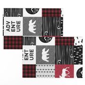 Happy Camper (90) || Wholecloth Quilt Top - Lumberjack collection