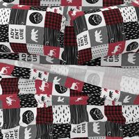 Happy Camper (90) || Wholecloth Quilt Top - Lumberjack collection