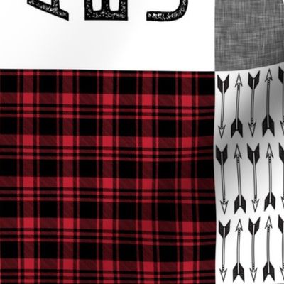 Happy Camper (90) || Wholecloth Quilt Top - Lumberjack collection