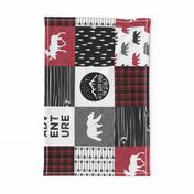 Happy Camper (90) || Wholecloth Quilt Top - Lumberjack collection