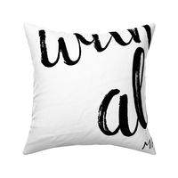 I am with you always || monochrome typography blanket