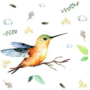 Sweet Whimsical Hummingbird