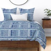 Mudcloth Sampler H Indigo Aqua 150