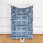 Mudcloth Sampler H Indigo Aqua 150