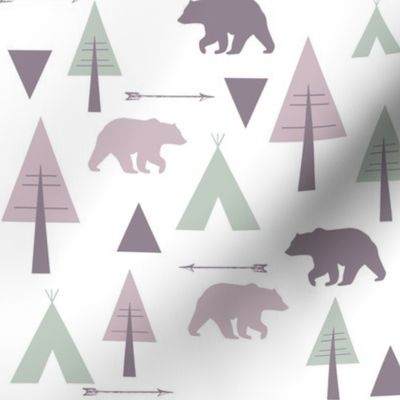 bear camp // lavender & mint