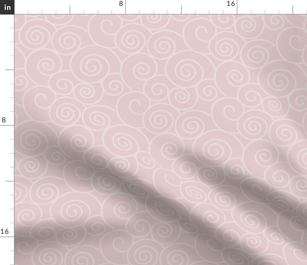 Snow Plum Mei - Leggings Fabric Pattern