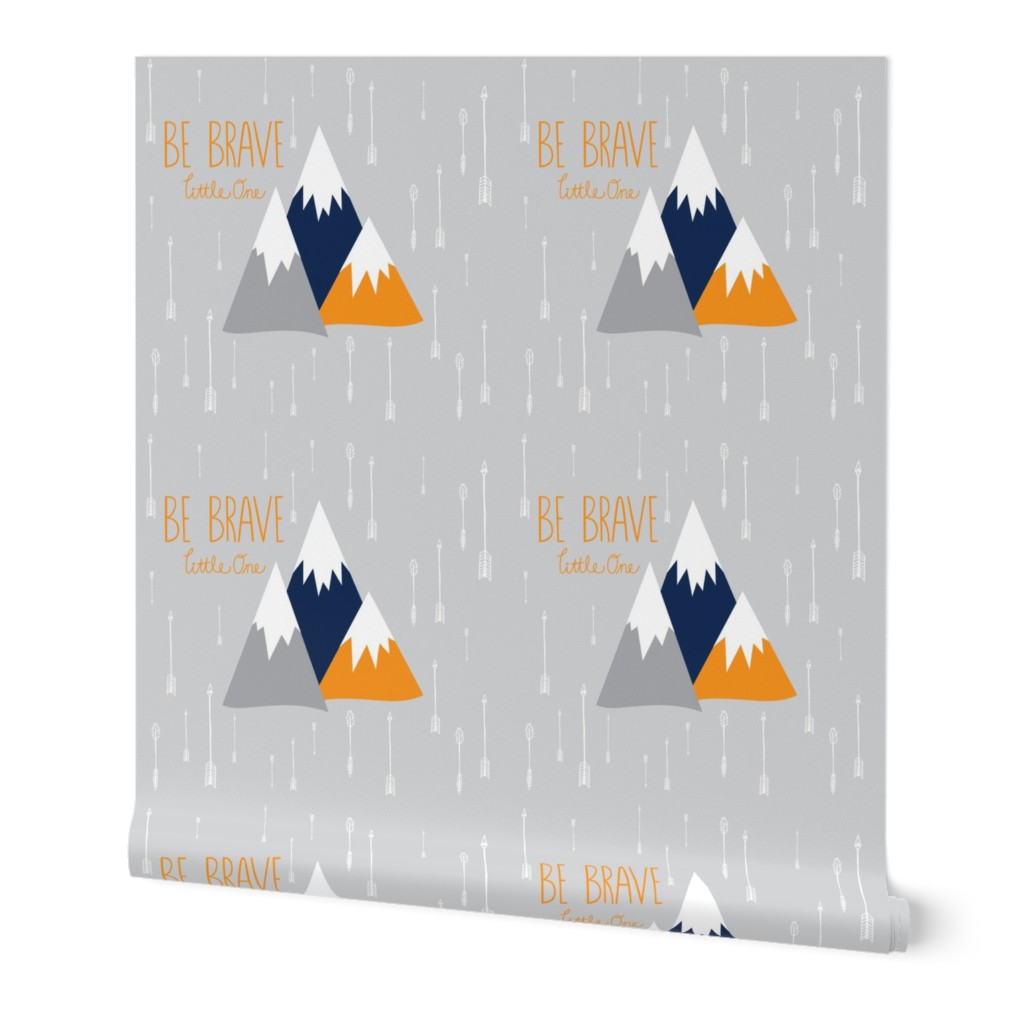 Move Mountains Orange + Grey + Navy 