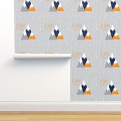 Move Mountains Orange + Grey + Navy 