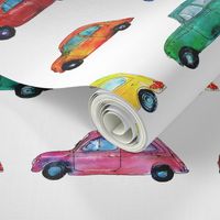 Watercolor cars