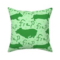 Pembroke Welsh Corgi frap - green