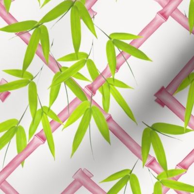 Osaka Trellis // Pink & Chartreuse