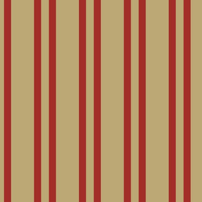 Vintage Red Stripes on Camel