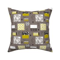 geometric inky texture abstract cubes and lines scandinavian style design retro fall