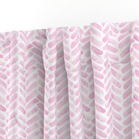 Pink Herringbone watercolor