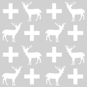 deer forest silhouette deer fawn kids grey simple nursery baby boy fabric for boys nursery outdoors camping hunting doe buck kids design for boys plus sign swiss cross plus kids grey simple scandi