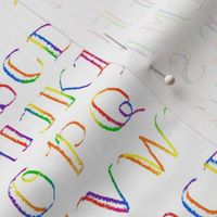 Spatter Rainbow Alphabet