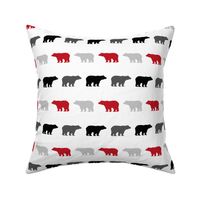 bear multi color red charcoal buffalo plaid kids bear design boys nursery bears