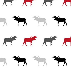moose multi buffalo plaid kids nursery red and charcoal