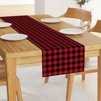 1" buffalo plaid black and red kids cute nursery hunting outdoors camping red and black plaid checks