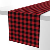 1" buffalo plaid black and red kids cute nursery hunting outdoors camping red and black plaid checks